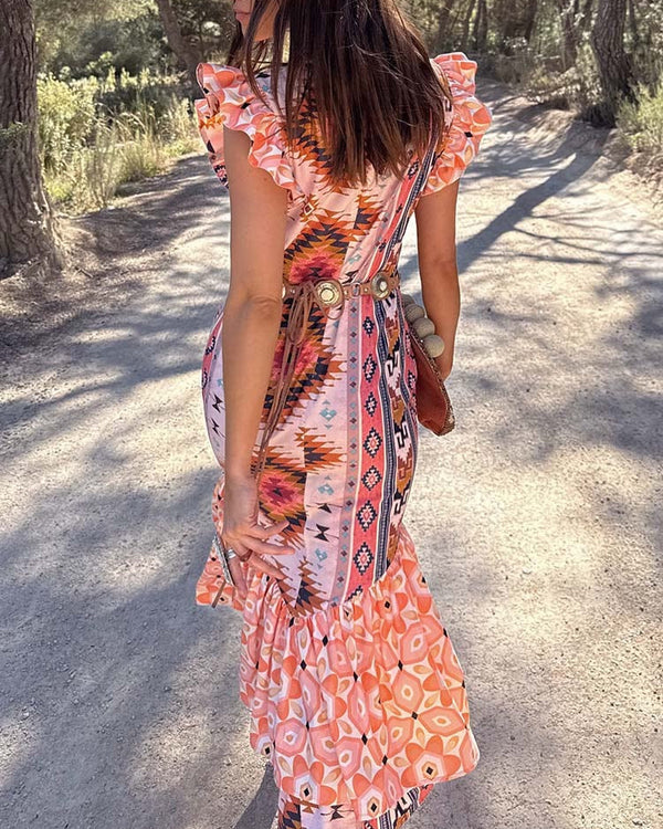 Never Fully Dressed - Bridget Print Frida Dress