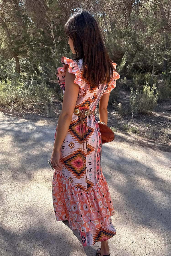 Never Fully Dressed - Bridget Print Frida Dress