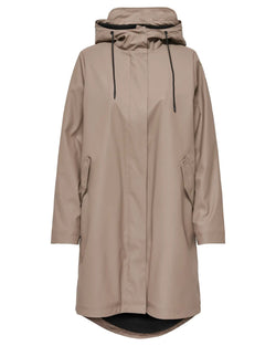 ONLY - Walnut Fleecy Linen Raincoat