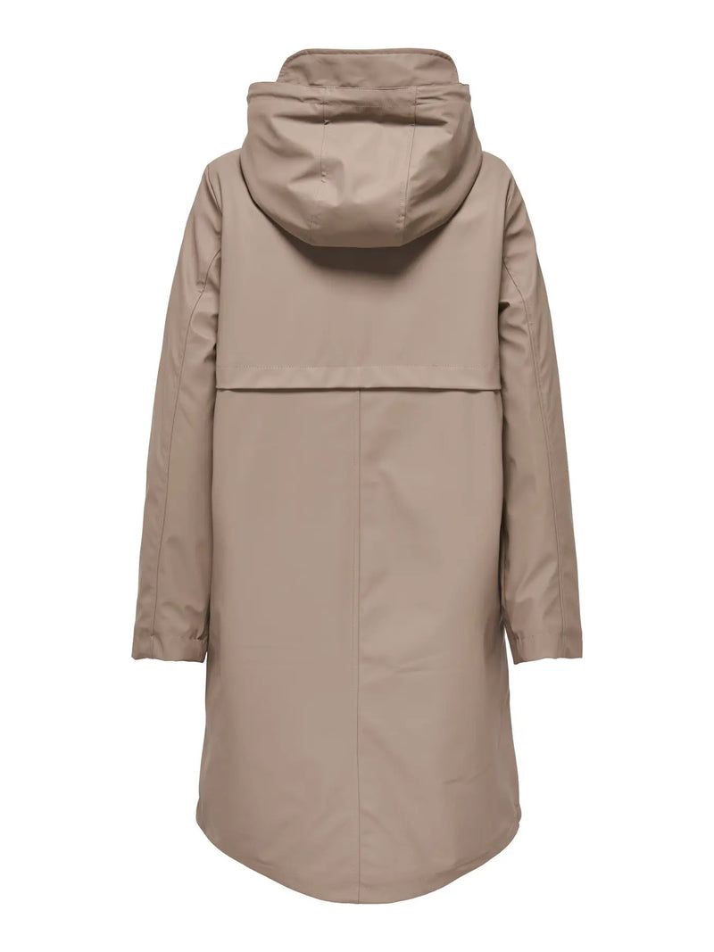 ONLY - Walnut Fleecy Linen Raincoat