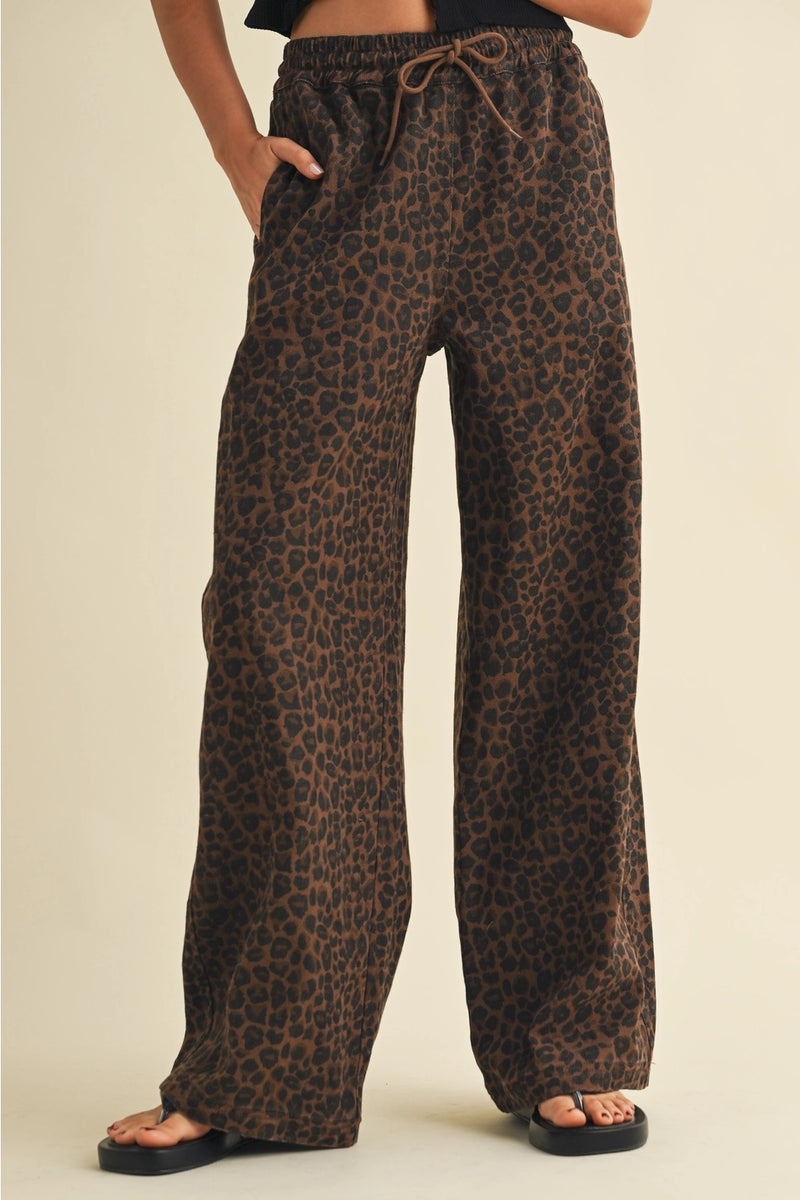 Leopard Print Joggers