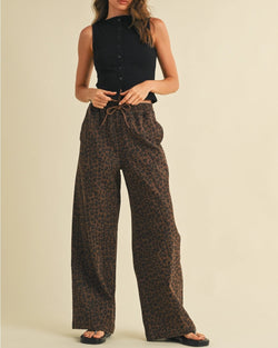 Leopard Print Joggers