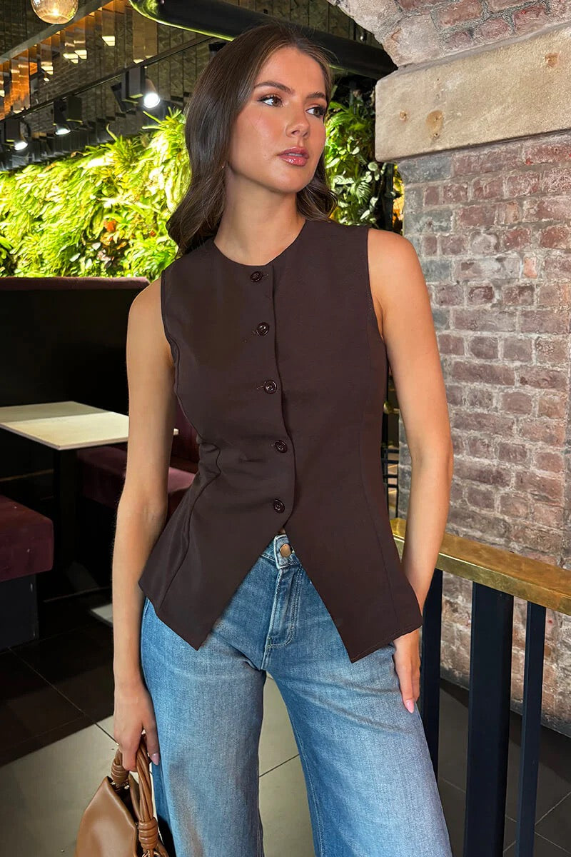 Chocolate Button Waistcoat