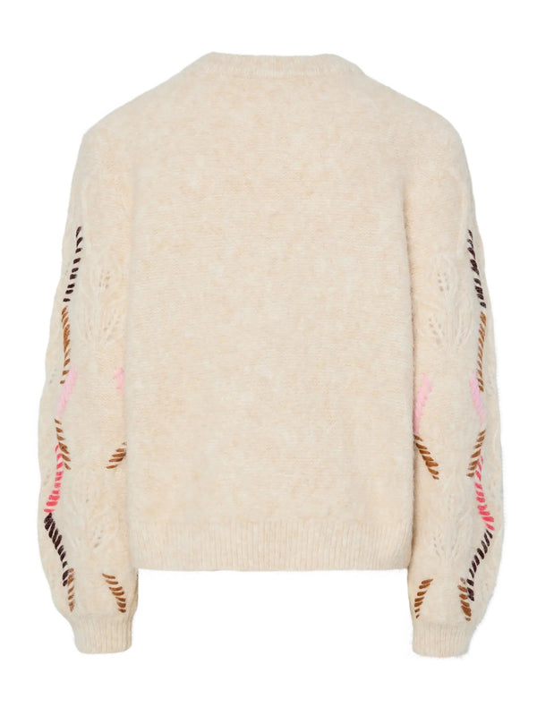 YAS - Gabbi Multi Cream Jumper