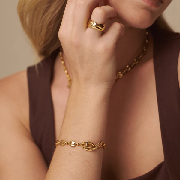 ORELIA - Mariner Chain T-Bar Bracelet