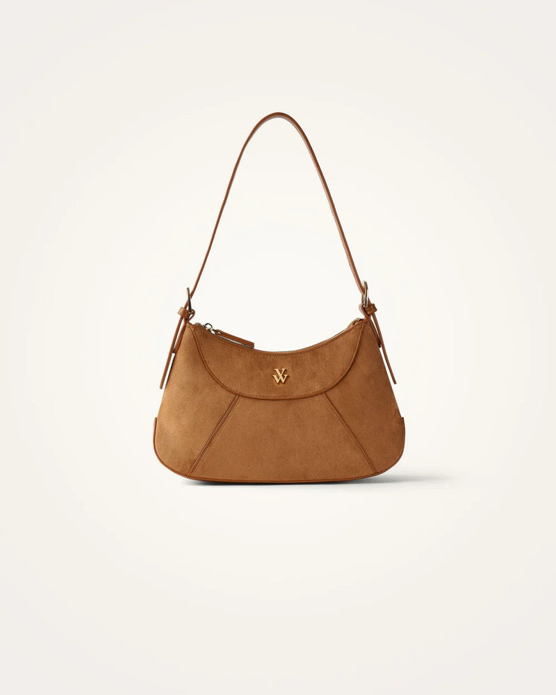 Vanessa Wu - Floral Camel Bag