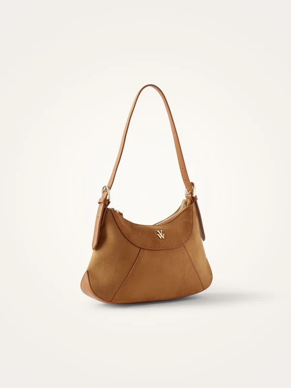 Vanessa Wu - Floral Camel Bag