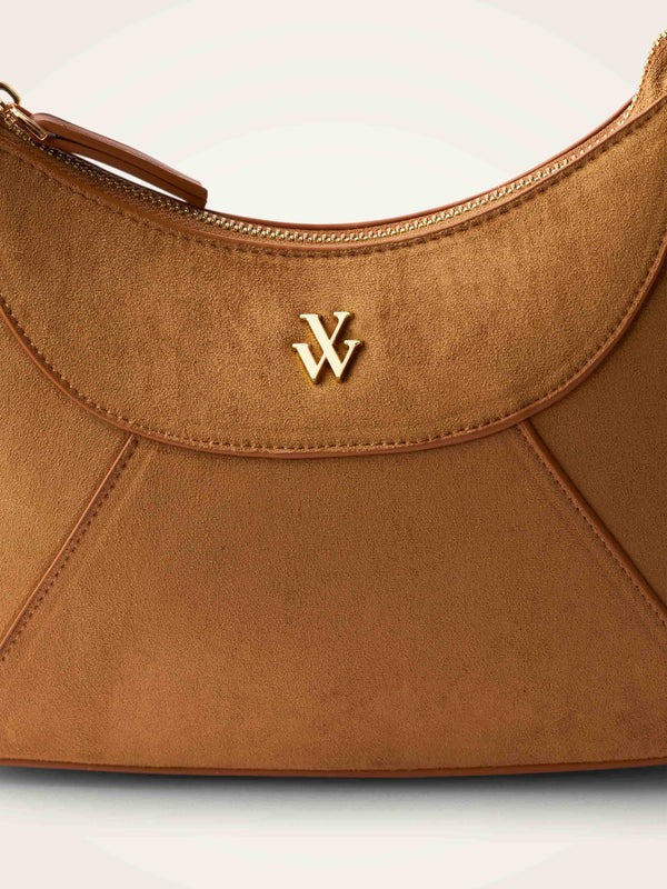 Vanessa Wu - Floral Camel Bag