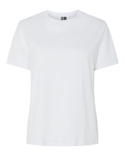 PIECES - White Cotton Tee