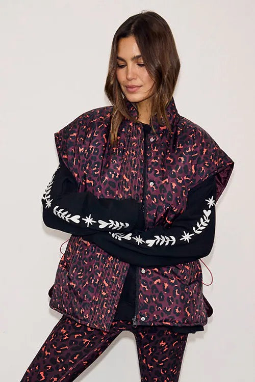 Never Fully Dressed - Dark Leopard Gillet