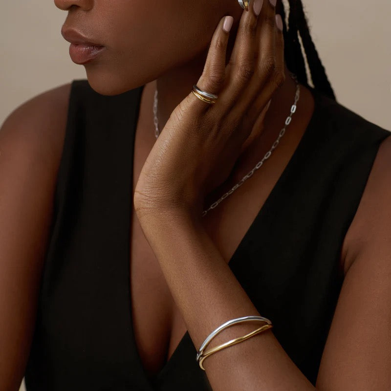 ORELIA - Mixed Plate Open Cuff