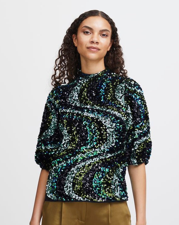 B.Young Samio Sequin Blouse