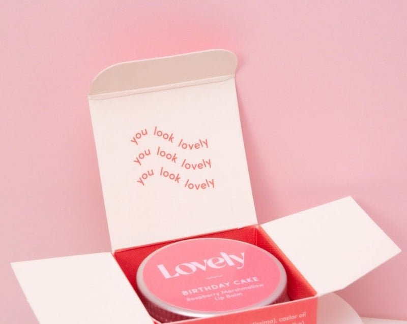 LOVELY - Lip Balm - Raspberry Marshmallow