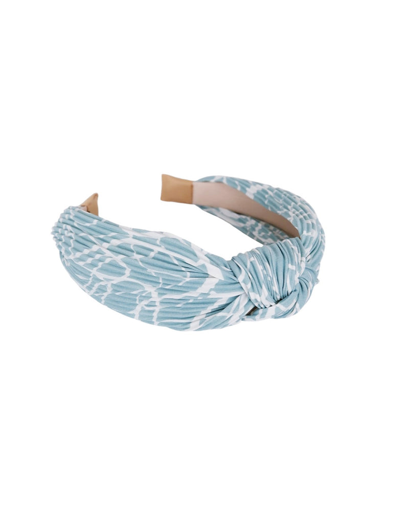 Blue Pilsse Knot Headband