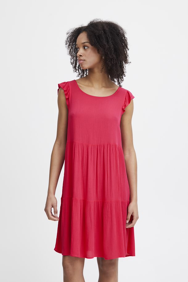ICHI Marrakech Pink Love Midi Dress