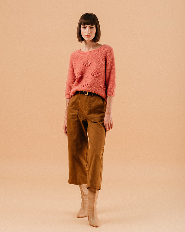 Grace & Mila Loraine Rose Knit Jumper