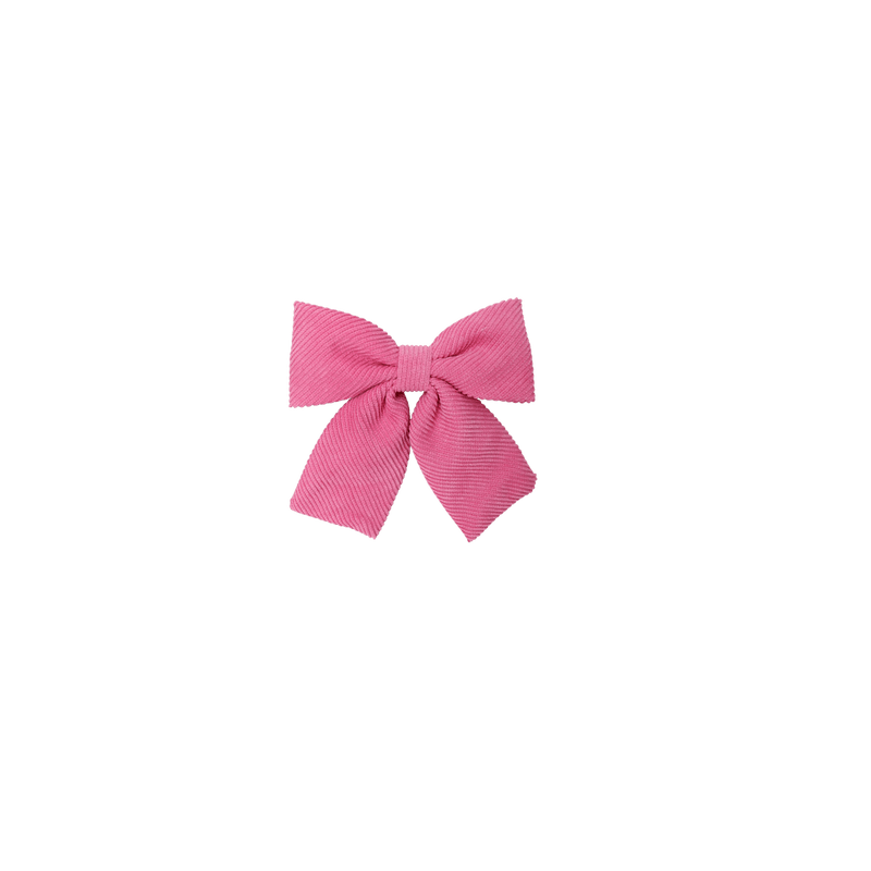 Pink Corduroy Bow