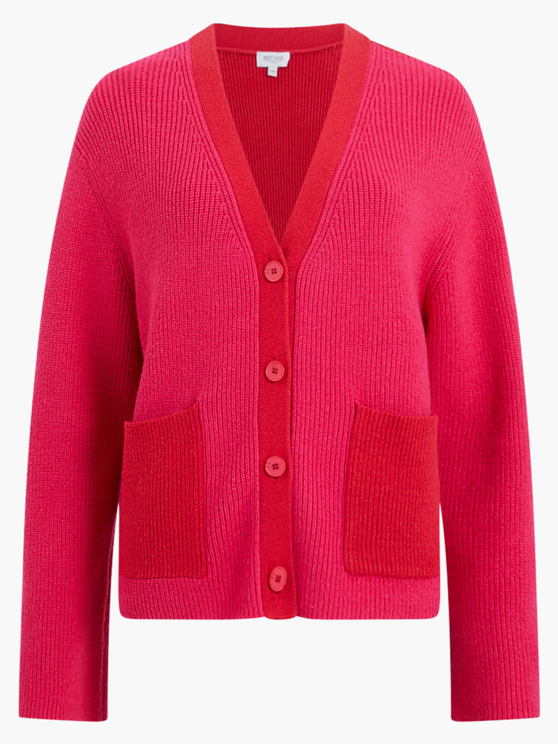 Great Plains - Pink/Red Knit Cardigan
