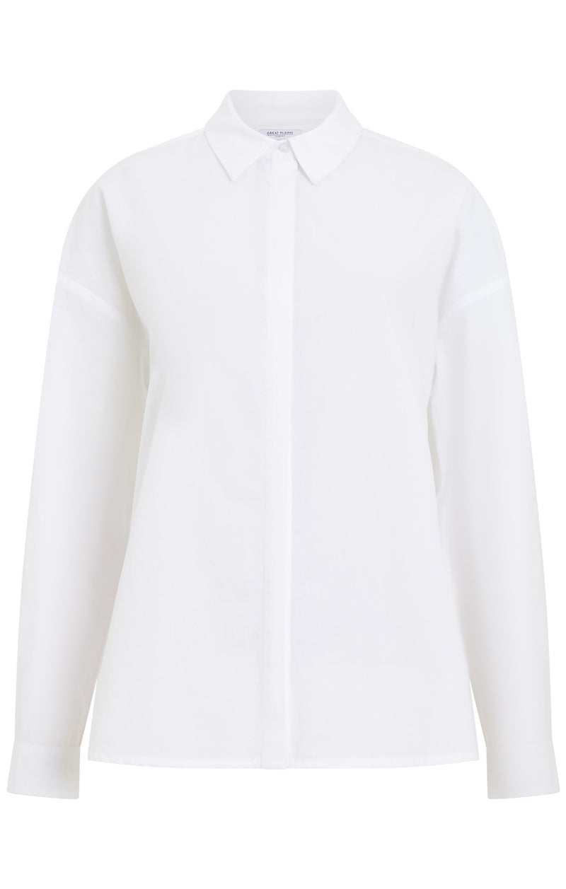 Great Plains - White Boyfriend Shirt