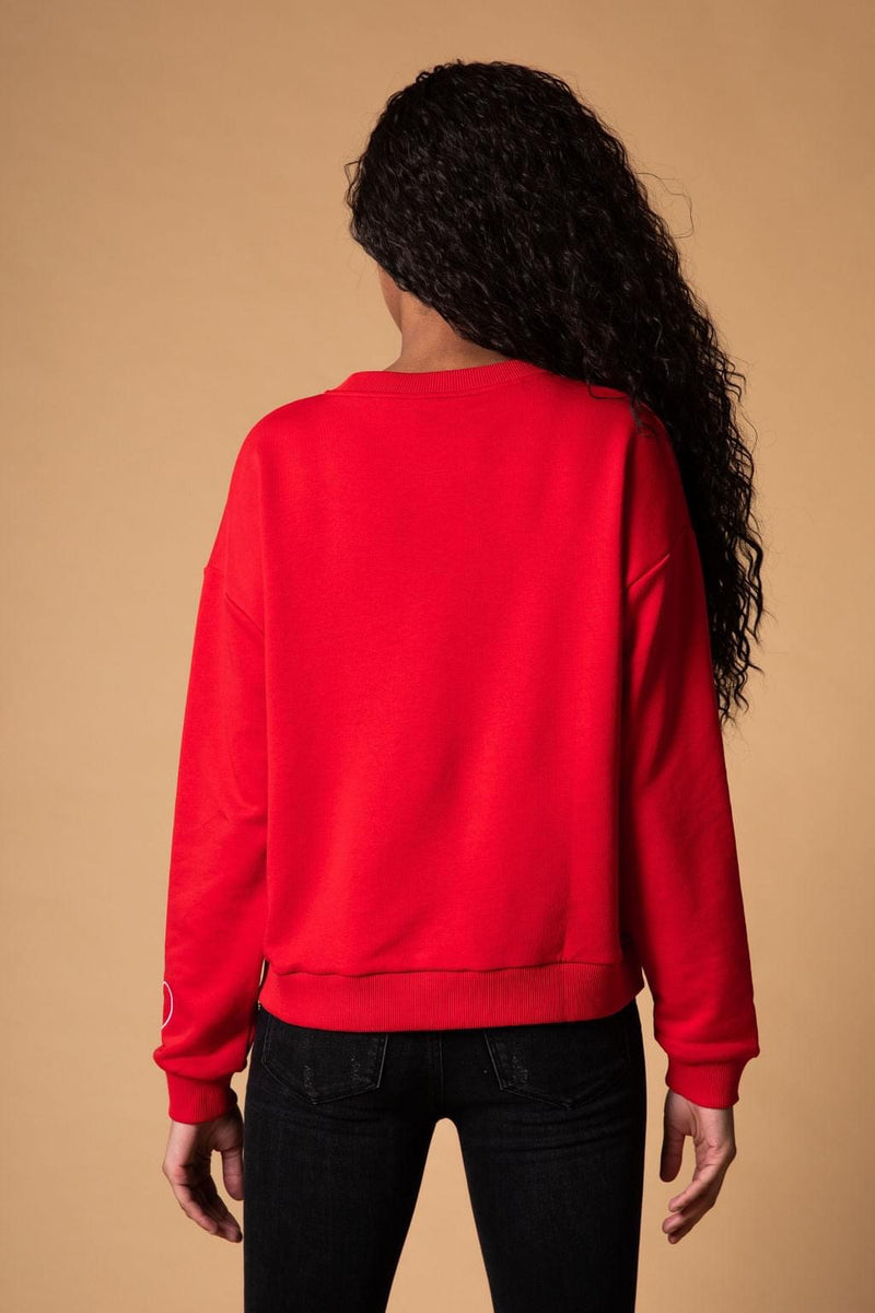 SORELLE - Red Grateful Heart  Sweatshirt