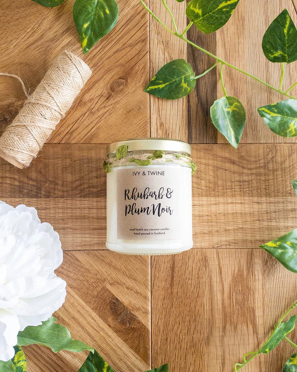 Ivy + Twin Rhubarb and Plum Noir Candle