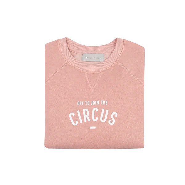 Mini Parade -  Faded Blush Off To Join The Circus Sweatshirt