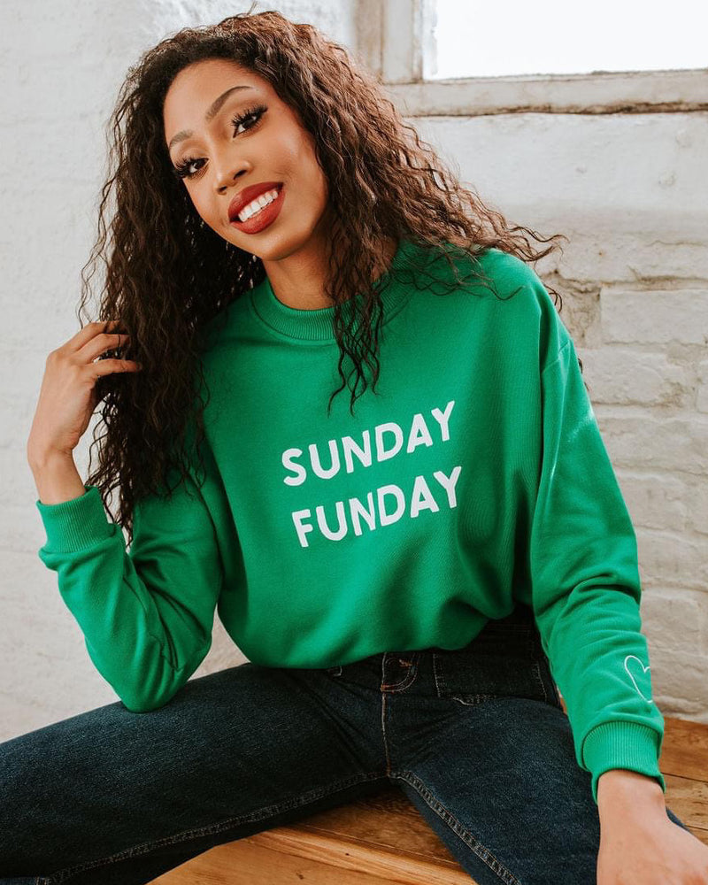 SORELLE - Green Sunday Funday Sweatshirt