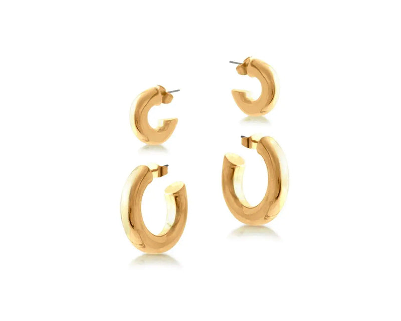 Big Metal Leonie Dou Chunky Earrings