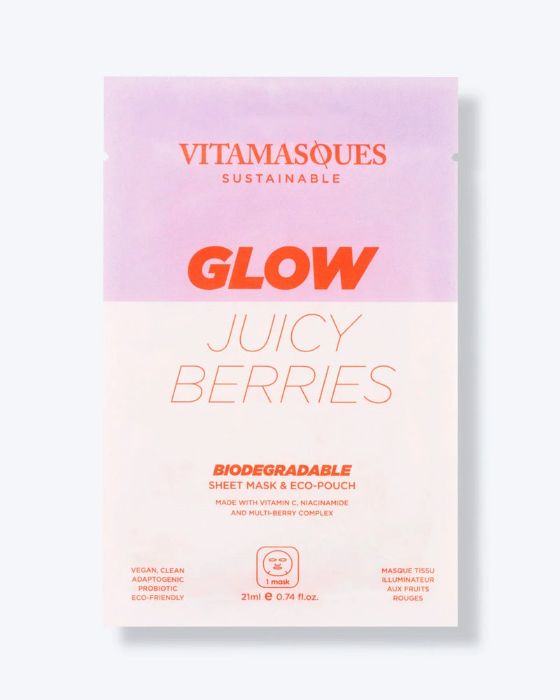Glowy Juicy Berries Biodegradable Sheet Mask