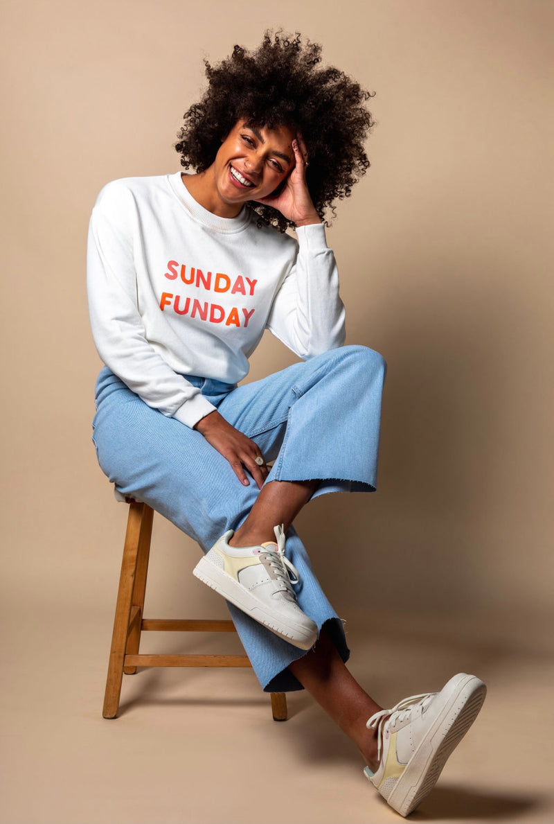 SORELLE - Ecru Sunday Funday Sweatshirt