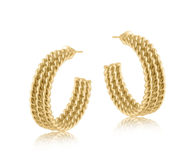 Big Metal Petra Gold Chain Chunky Earrings