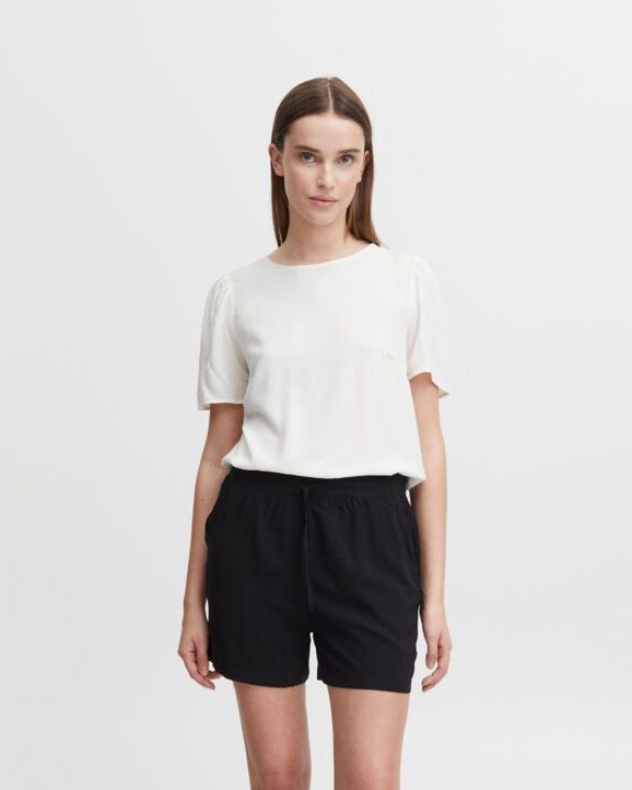 B.Young Black Casual Shorts