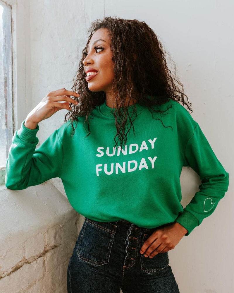 SORELLE - Green Sunday Funday Sweatshirt