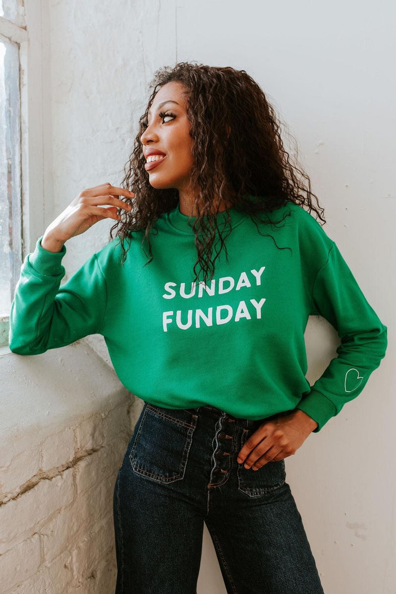 SORELLE - Green Sunday Funday Sweatshirt
