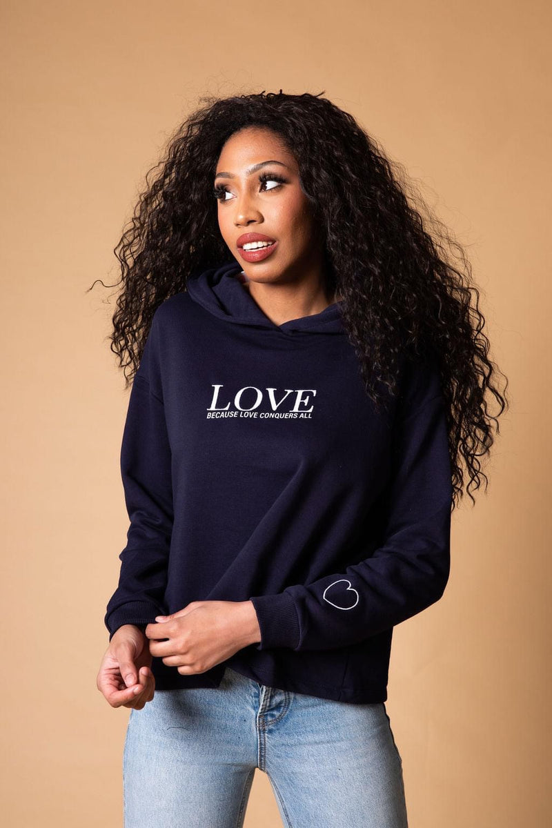 SORELLE - Navy Love Hoodie