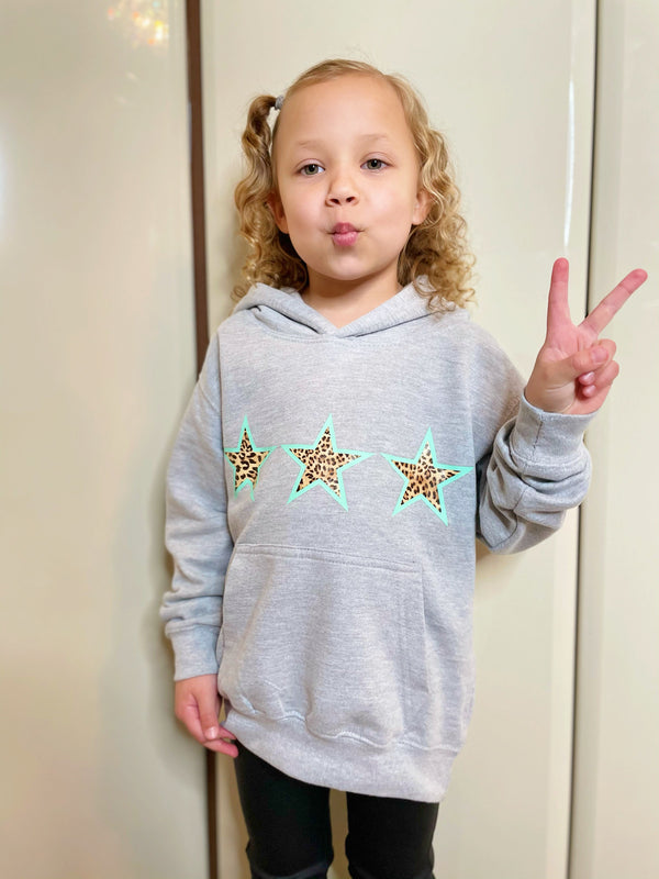 Mini Parade - Grey Star Hoodie