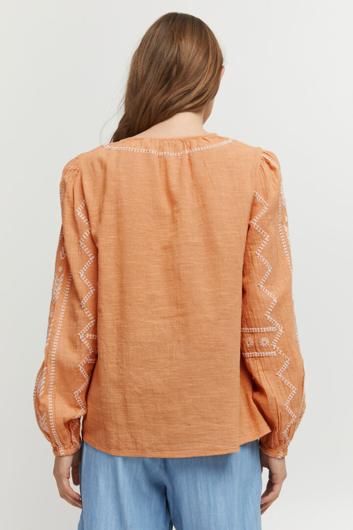 B.Young Toast Embroidered Blouse