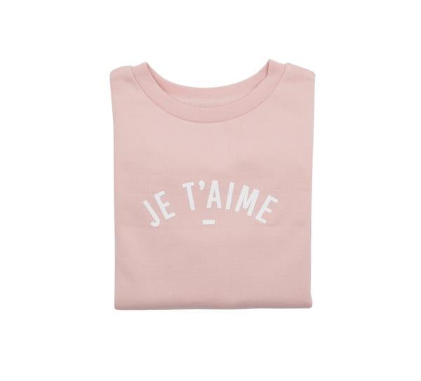 Mini Parade -  Pink Je T'aime Sweatshirt