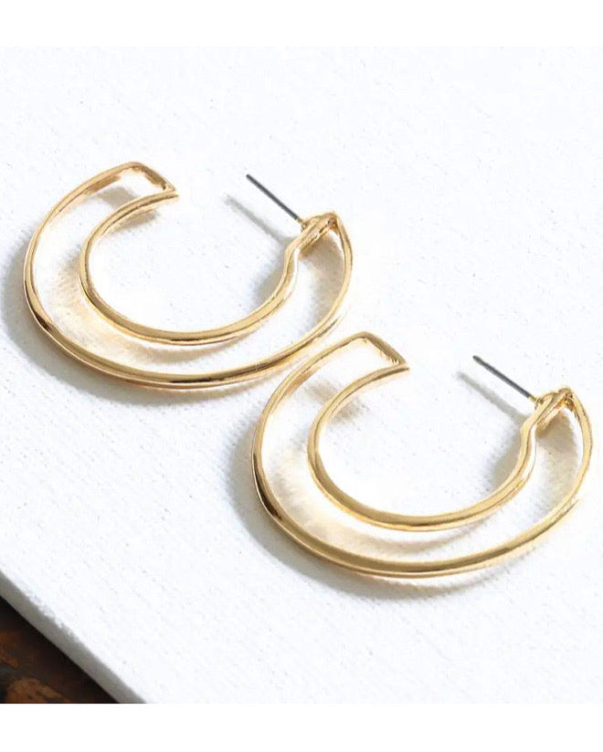 Big Metal London Emma Circle Hoop Earrings