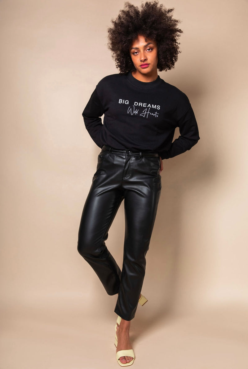 SORELLE - Black Big Dreams Wild Hearts Sweatshirt