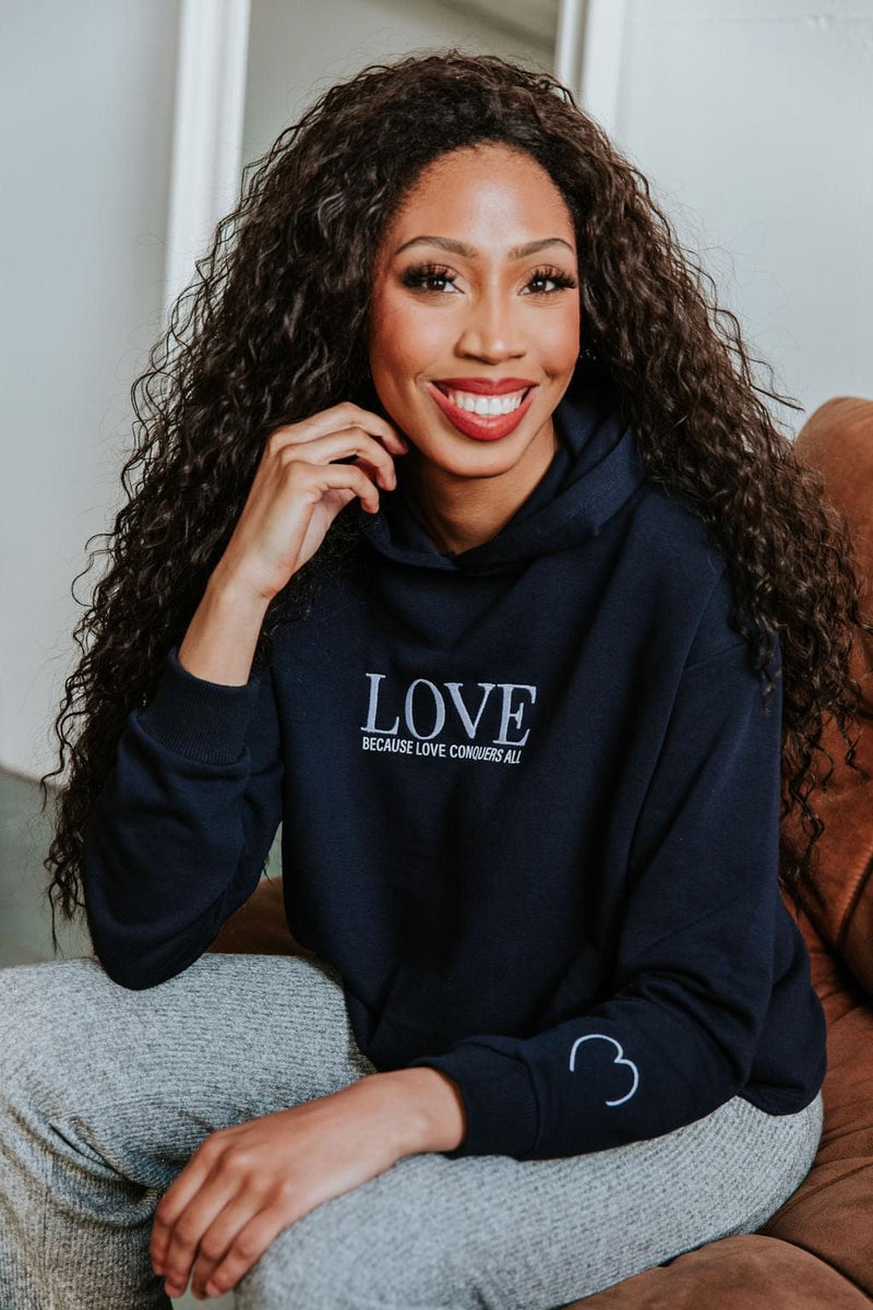 SORELLE - Navy Love Hoodie