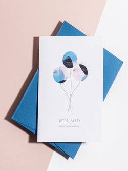 Let's Party Balloon Card