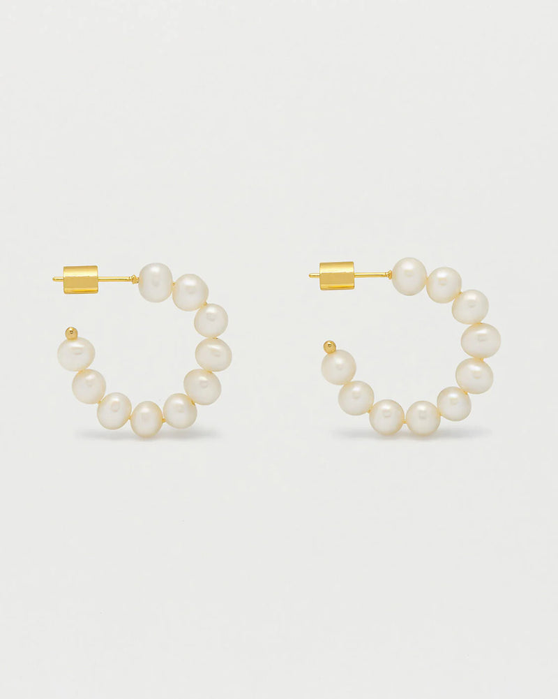 Estella Bartlett - Multi Pearl Hoop Earrings