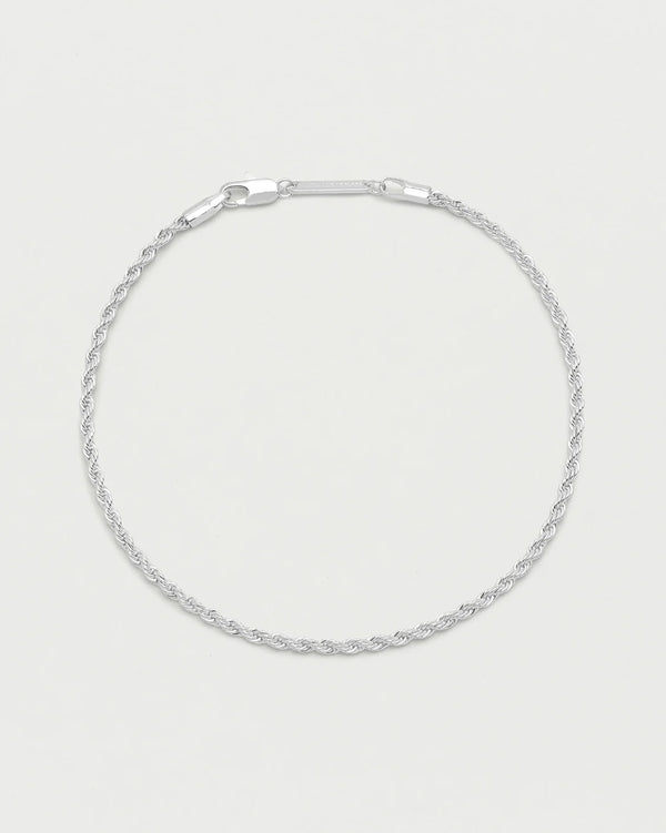 Estella Bartlett - Silver Chunky Rope Anklet