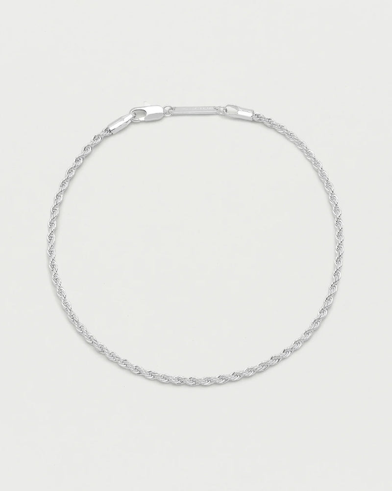 Estella Bartlett - Silver Chunky Rope Anklet