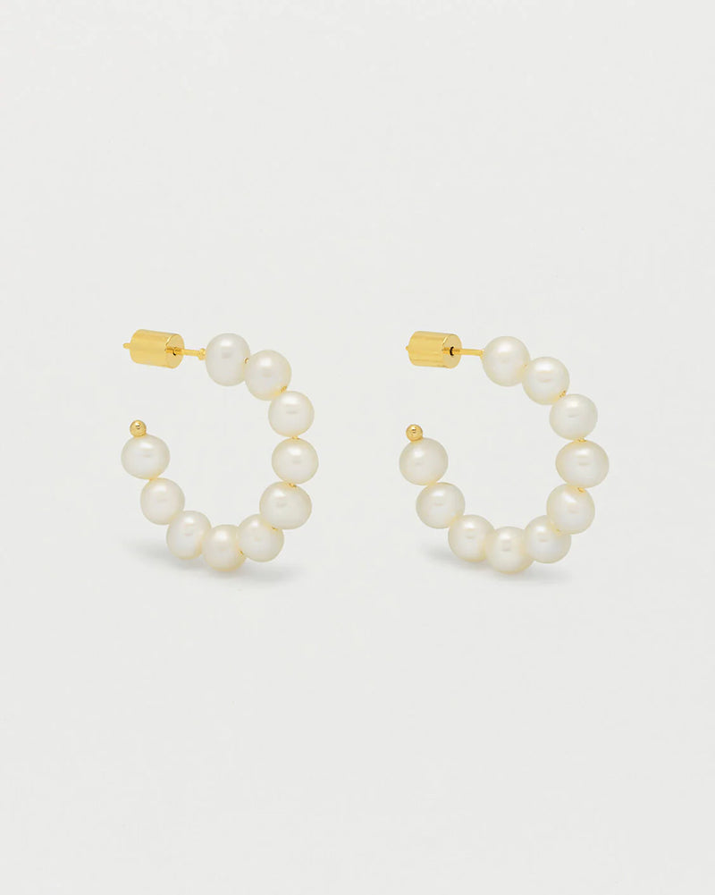 Estella Bartlett - Multi Pearl Hoop Earrings