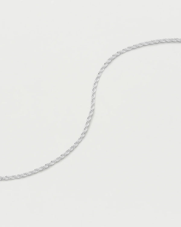 Estella Bartlett - Silver Chunky Rope Anklet